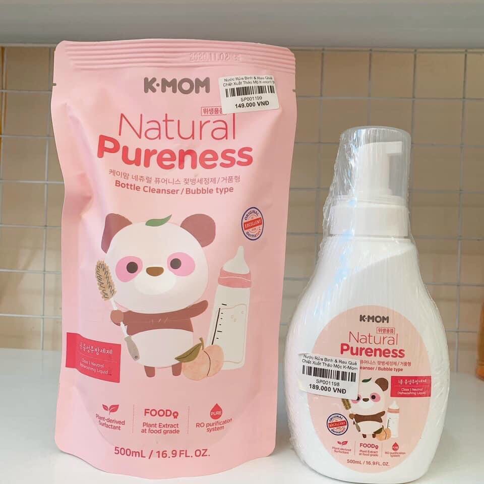 NƯỚC RỬA BÌNH & RAU QUẢ HỮU CƠ K-MOM HÀN QUỐC