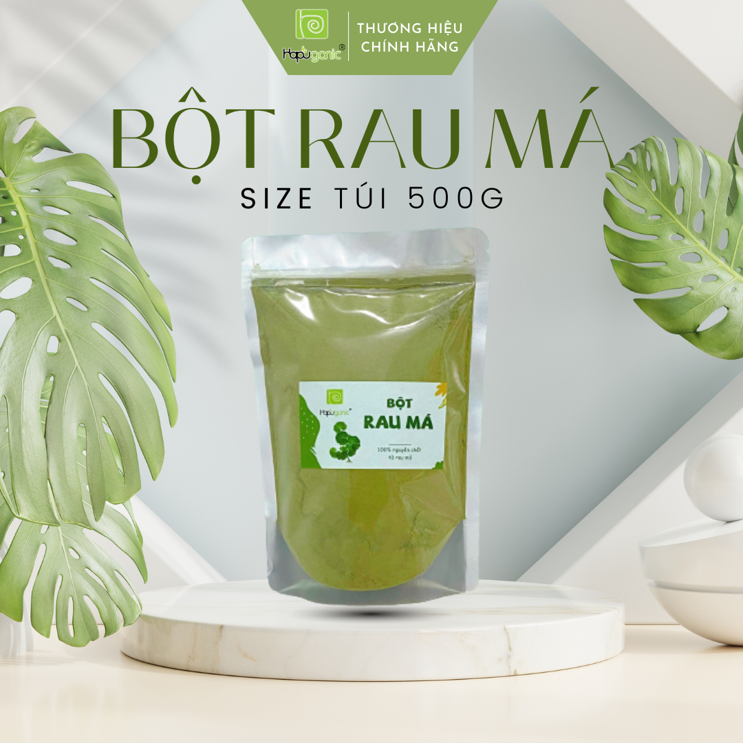 Bột Rau Má Sấy Lạnh Nguyên Chất Đắp Mặt Hapuganic