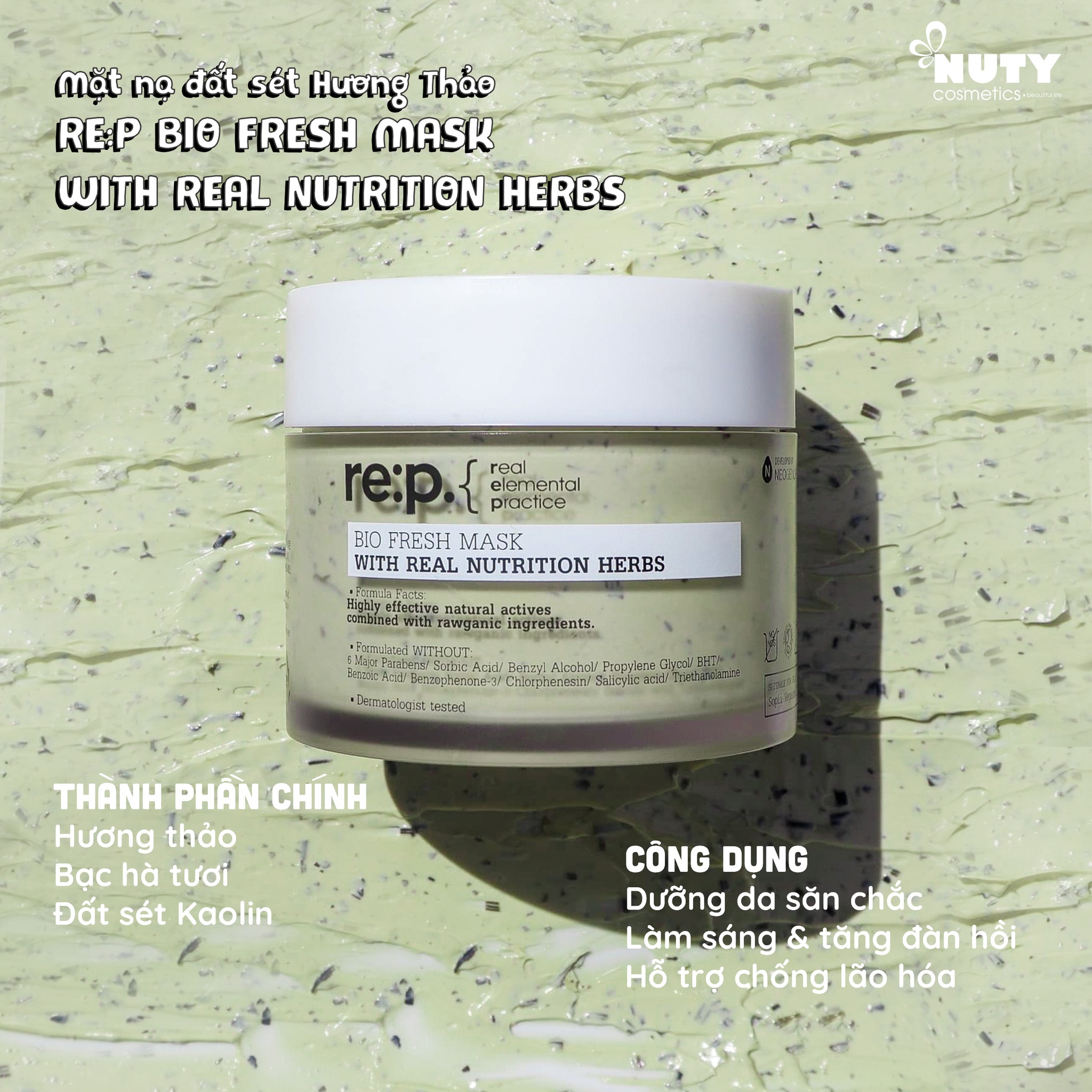 Mặt Nạ Đất SétRE:P Bio Fresh Mask (130g)