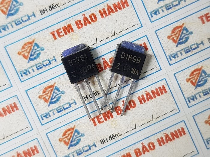 [Combo 2 cặp] 2SD1899(D1899-NPN) Và 2SB1261(B1261-PNP) Cặp Transistor 3A – 60V TO-251