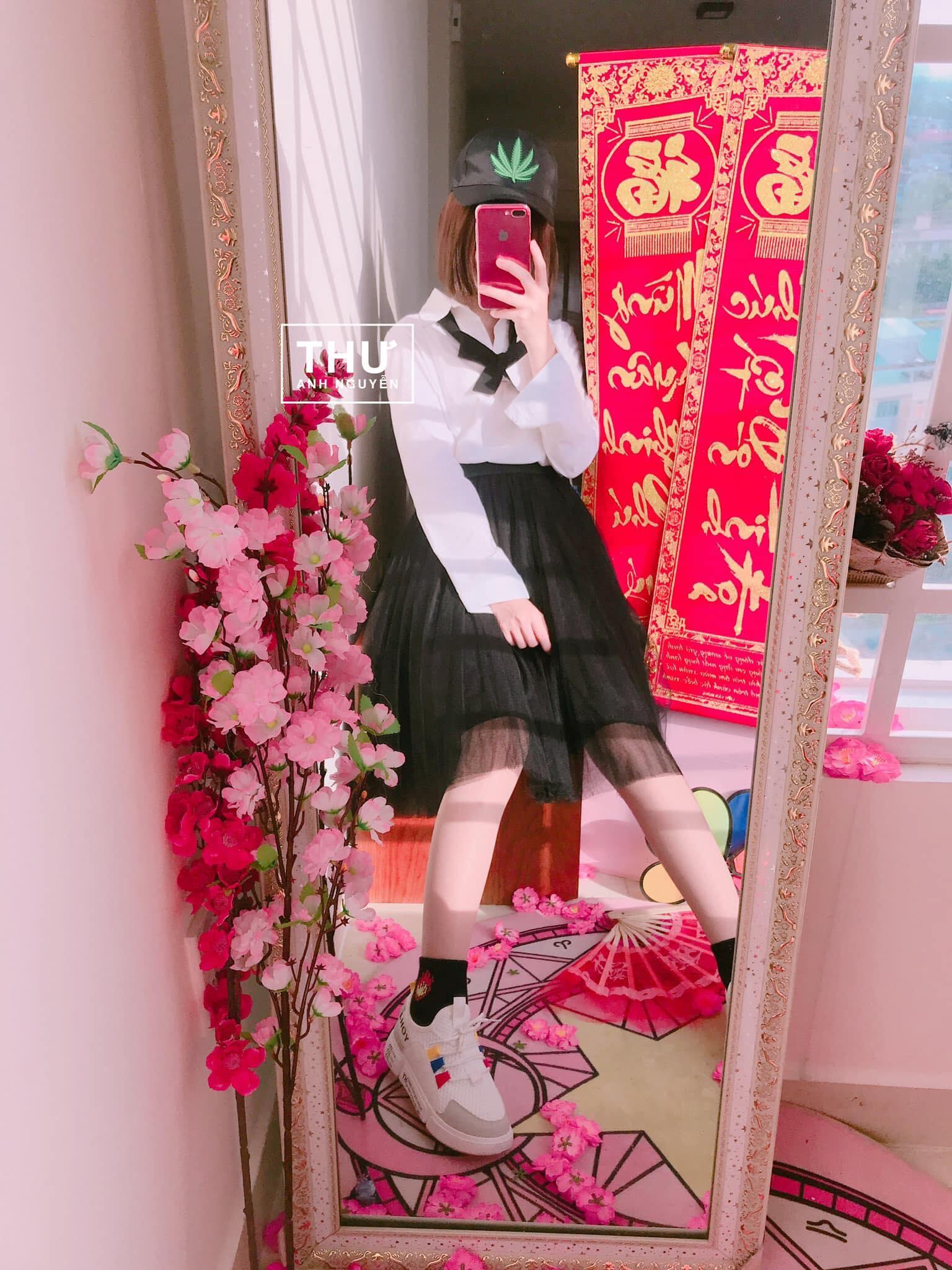 [HCM]SET ÁO SƠMU CAVAT CHÂN VÁY TUTU