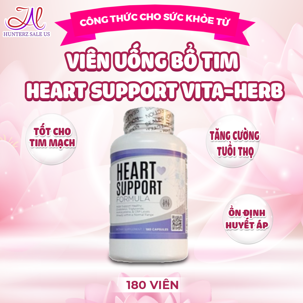 Viên Uống Bổ Tim Heart Support VITAHERB (180 viên)