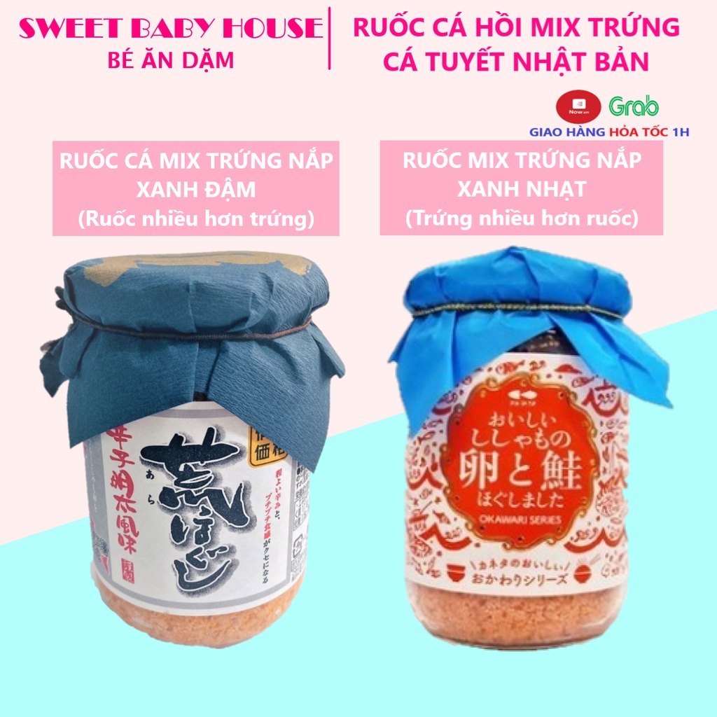 Ruốc cá hồi mix trứng Cho Bé Ăn Dặm japan