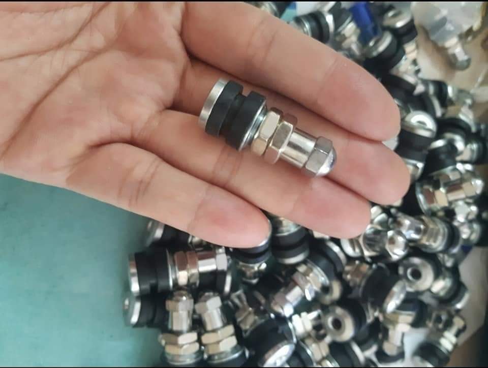 Van không săm xe máy , Van inox , Van cong