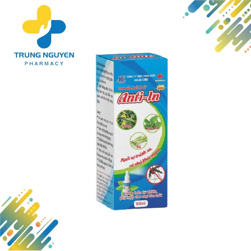 [HCM]Tinh Dầu Đuổi Muỗi - Anti-In (Dạng Xịt 60Ml)