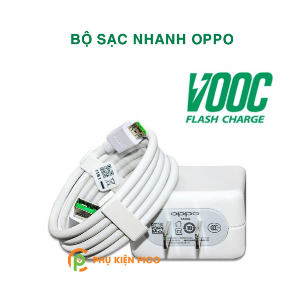 Cốc sạc nhanh Oppo chuẩn sạc VOOC 3.0 chính hãng bóc máy - Củ sạc nhanh Oppo 5V/ 4A 20W dây sạc chân Micro Usb