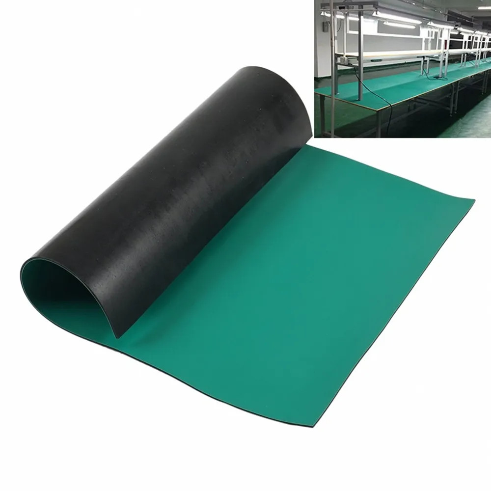 Carpet rubber antistatic 1m x 10m x 2mm and 1.2m x 10m x 2mm green moss, carpet rubber cleanroom ESD safemall scabious cleanroom ứng use chair, floor Covering-genuine goods safemall