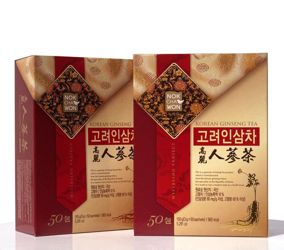 [HCM]Combo 2 Trà Nhân Sâm Hàn Quốc Nokchawon Korean Ginseng Tea (3g x 50 gói)