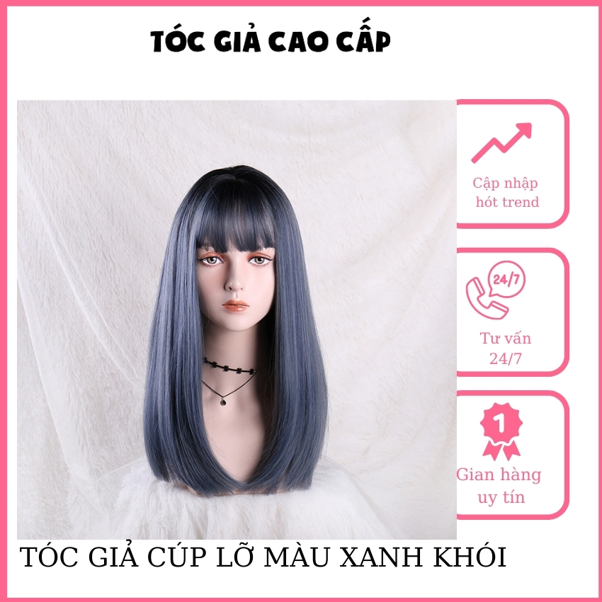 Tóc giả nữ 😍FREESHIP😍 cả đầu thẳng lỡ