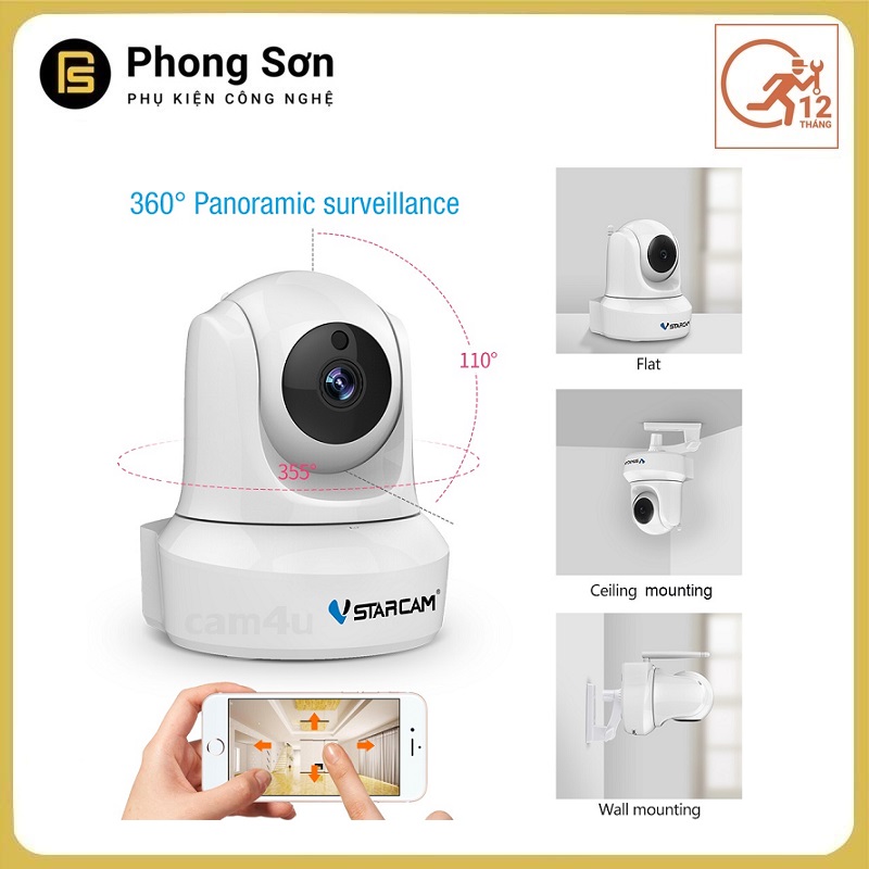 Camera Wifi IP C29s FHD 1080p Vstarcam ( Trắng Bạch Tuyết )