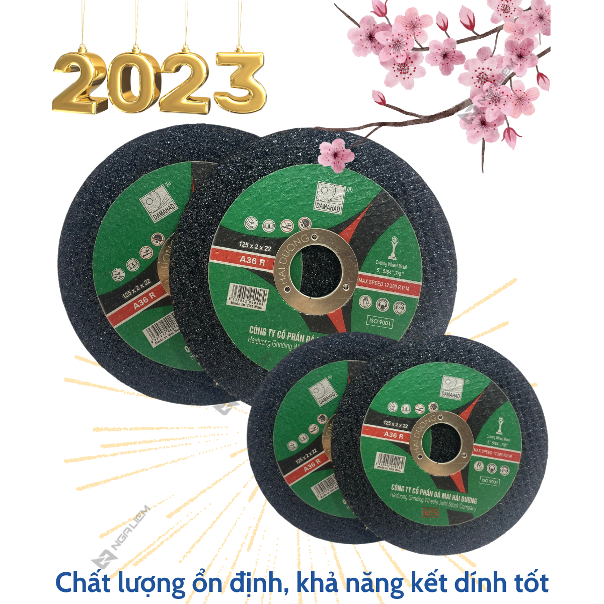 Đá Cắt Sắt Inox Đen Loại 1 Hải Dương (1 Tấc, 1.25 Tấc, 1.5 Tấc, 1.8 Tấc, 3 Tấc, 3.5 Tấc)