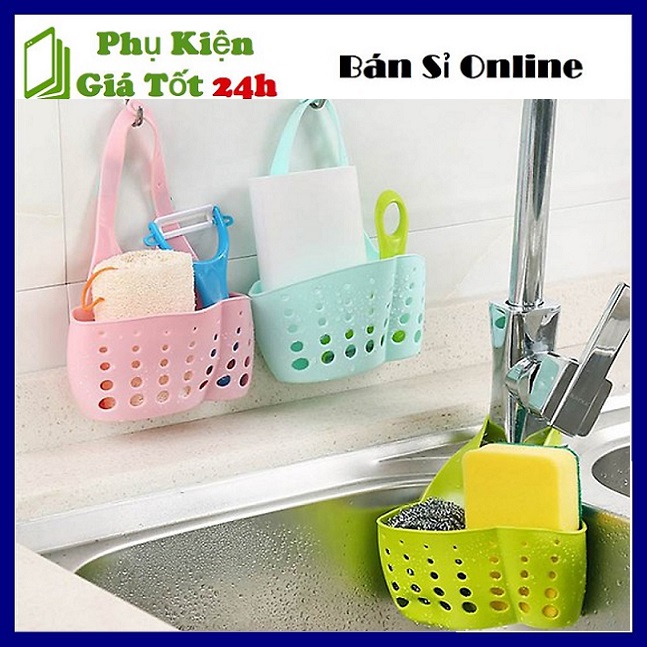⚡ Giỏ Treo Đựng Dụng Cụ Rửa Chén Bằng Silicon Tiện Lợi - Túi,Giỏ Silicon Treo Bồn Rửa Chén Bát- Giỏ Nhựa Đựng Đồ Mini ⚡