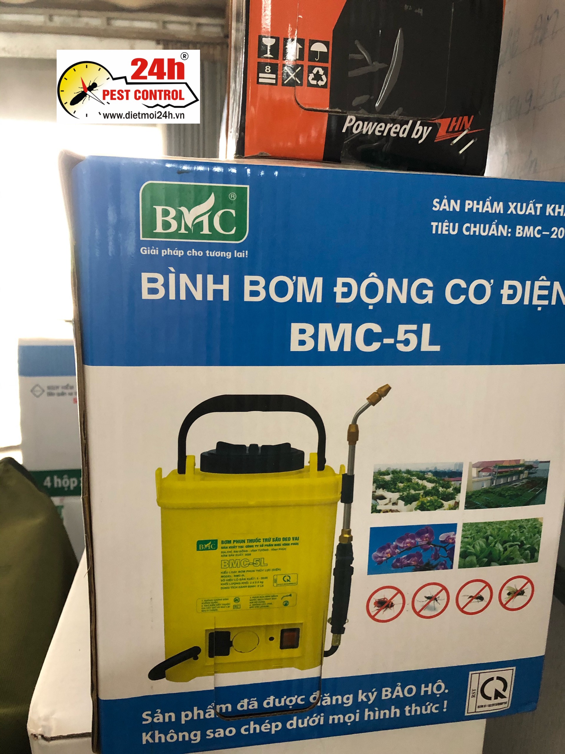 Bình Bơm điện BMC 5 lít chính hãng ( Bảo hành 6 tháng )