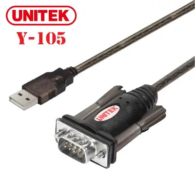 Cáp chuyển đổi USB sang RS232 (cổng COM 9 chân) Unitek Y-105