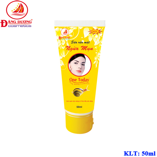 Sữa Rửa Mặt Trắng Da Ngừa Mụn One Today (50ml) Chính Hãng
