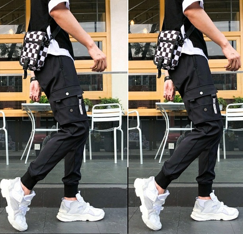 Quần Thun Nam Jogger Phói Túi Hộp Chất Thun BC Cao Cấp Cá Tính Năng Động Thời Trang 4MEN  9000019C8