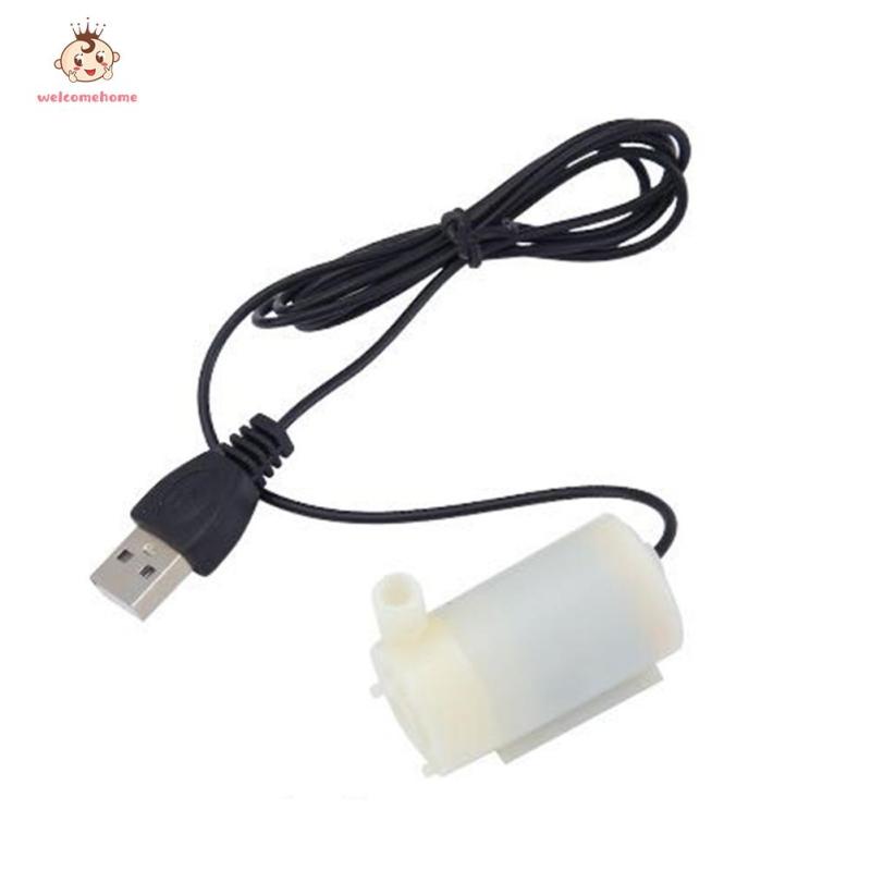 【welcomehome】DC 3-6V Tiếng Ồn Thấp Không Chổi Than Micro Chìm DC Bơm Xe Máy Bơm Nước Mini