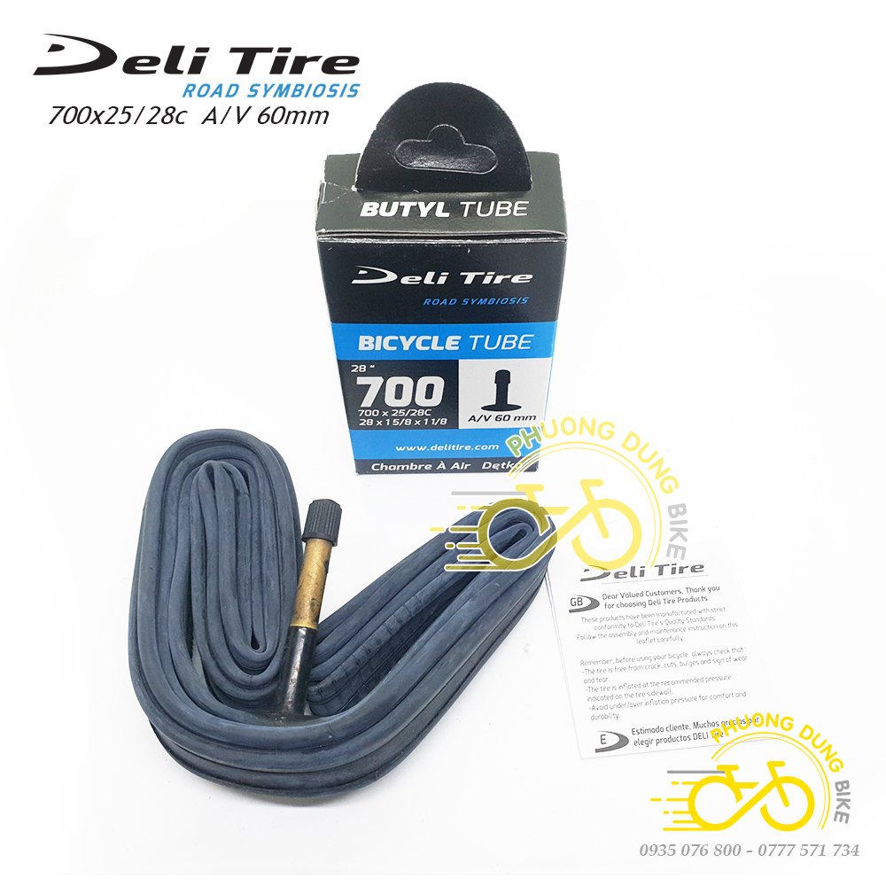 Ruột (Săm) xe đạp Deli Tire 700x25-28C