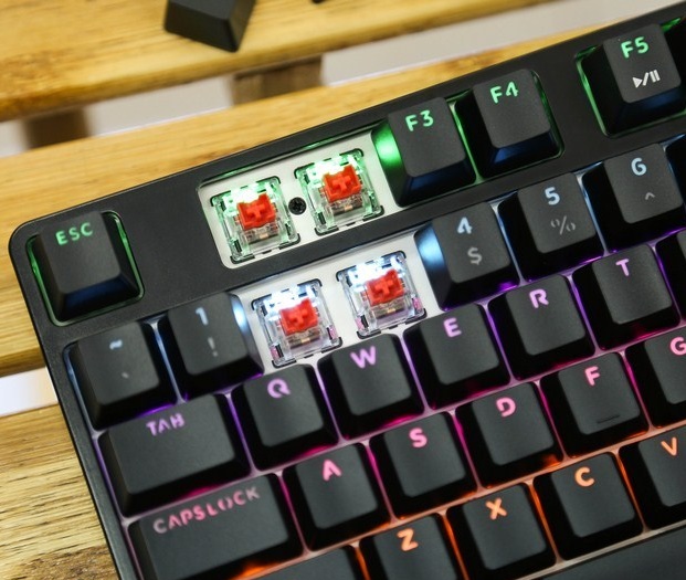 Bàn phím cơ DAREU EK87 Đen / Trắng / Hồng (Multi Led, Blue/ Brown/ Red D switch)