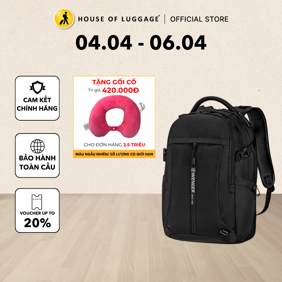 Runner Pro Wenger 15.6" Laptop Backpack - Switzerland