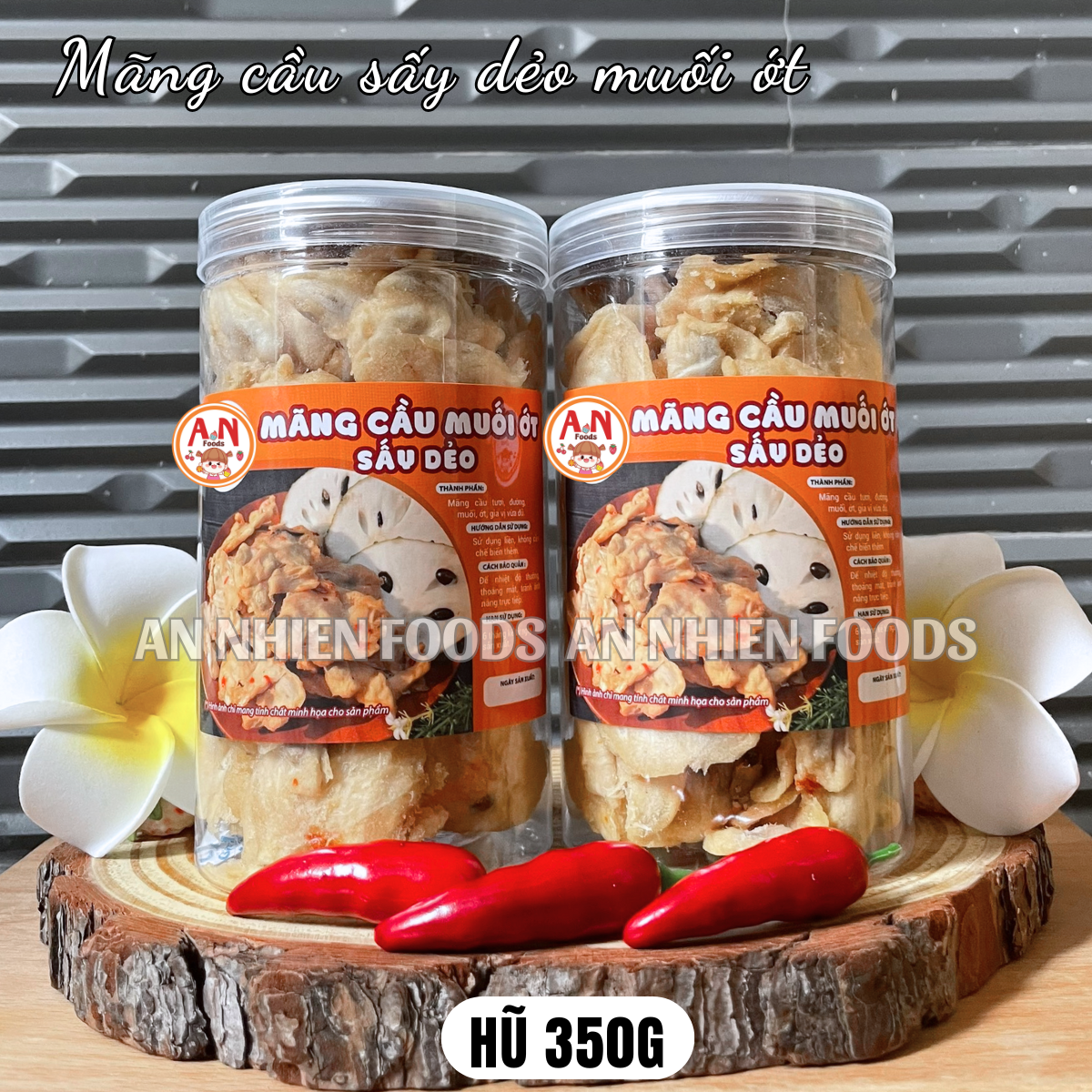 Mãng cầu sấy muối ớt (có video) {Khối lượng tịnh, không tính bao bì}