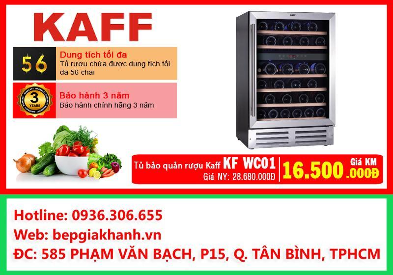 Tủ đựng rượu bảo quản lạnh Kaff KF WC01