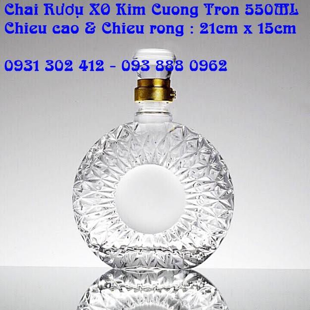 [HCM]Combo 10 Chai thủy tinh đựng rượu XO 500ml ( có 6 kiểu tùy chọn )