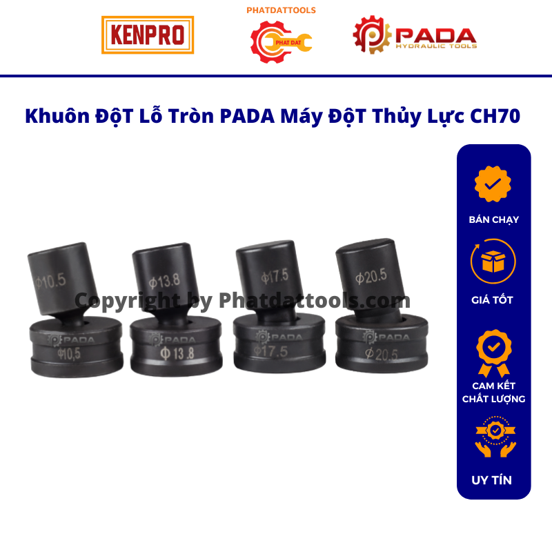 Khuôn đột lỗ cho máy đột lỗ thủy lực CH70-HHM70