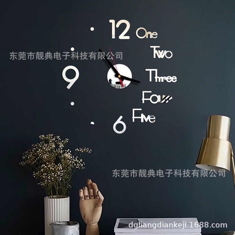[ SẴN ] ĐỒNG HỒ 3D DÁN TƯỜNG