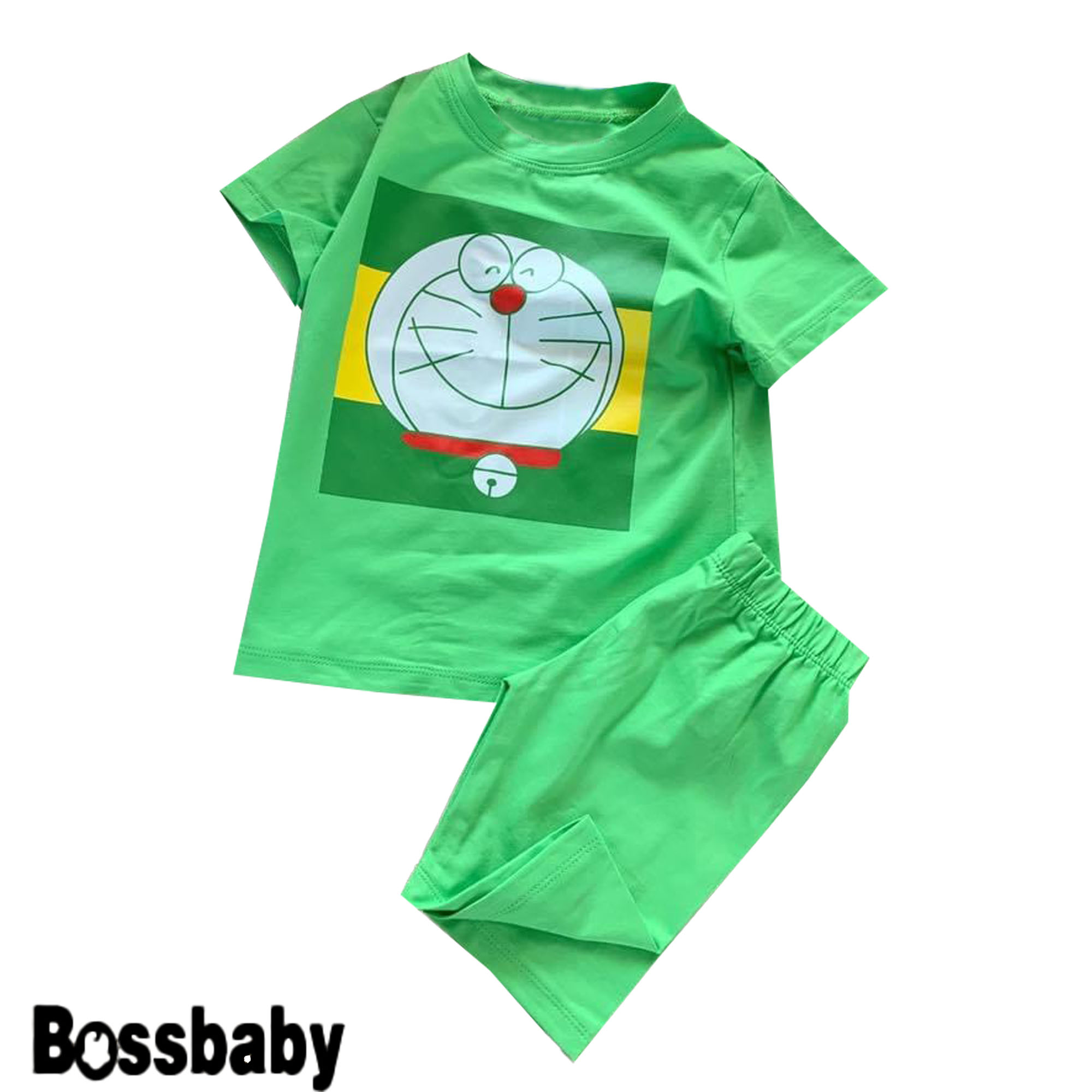 [HCM]Sét 3 Quần áo hình Doremon trẻ embộ đồ bé gáibé trai cho bé từ 6kg-29kg.BDBG32.