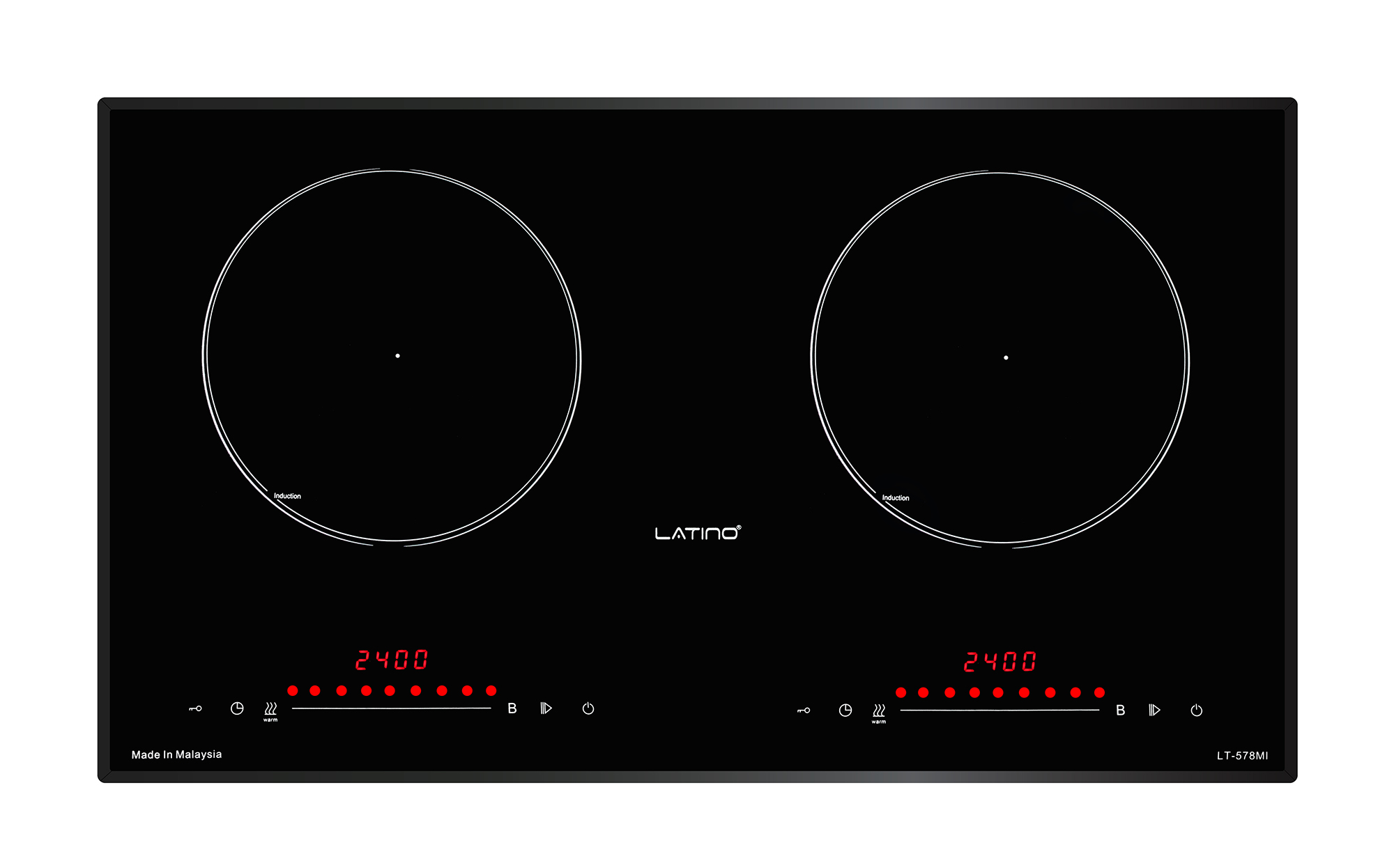 Bếp từ đôi Latino LT-578MI - TẶNG BỘ NỒI 4 MÓN