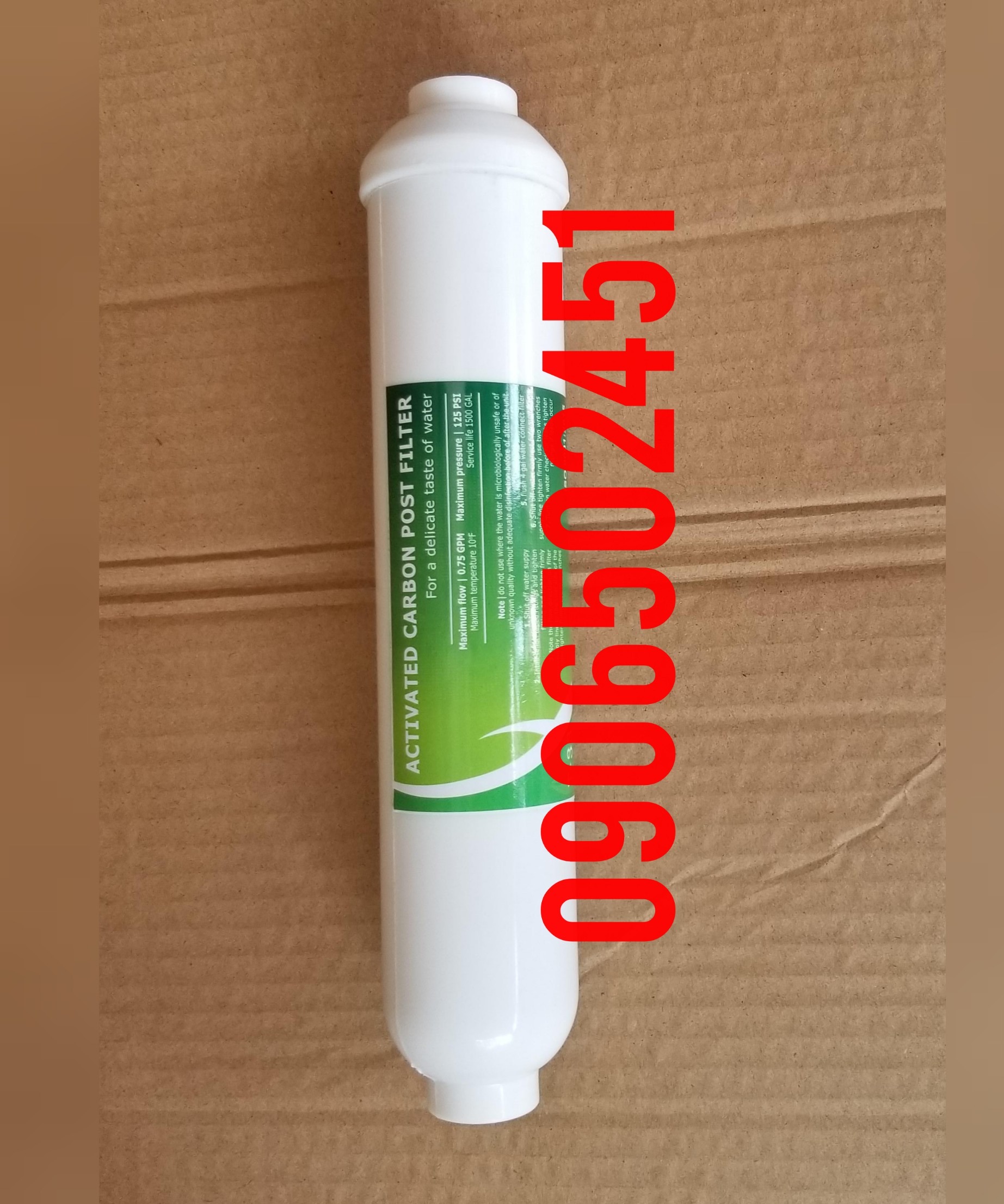 Lõi lọc nước số 5 than hoạt tính T33 trắng dùng cho máy ro