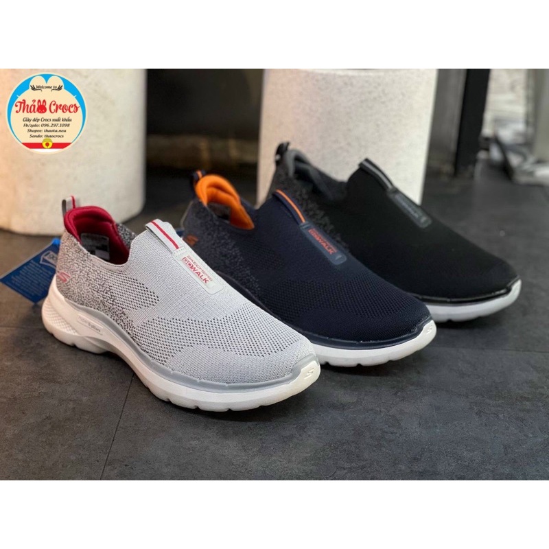 Giày len Skecher gót muối tiêu nam