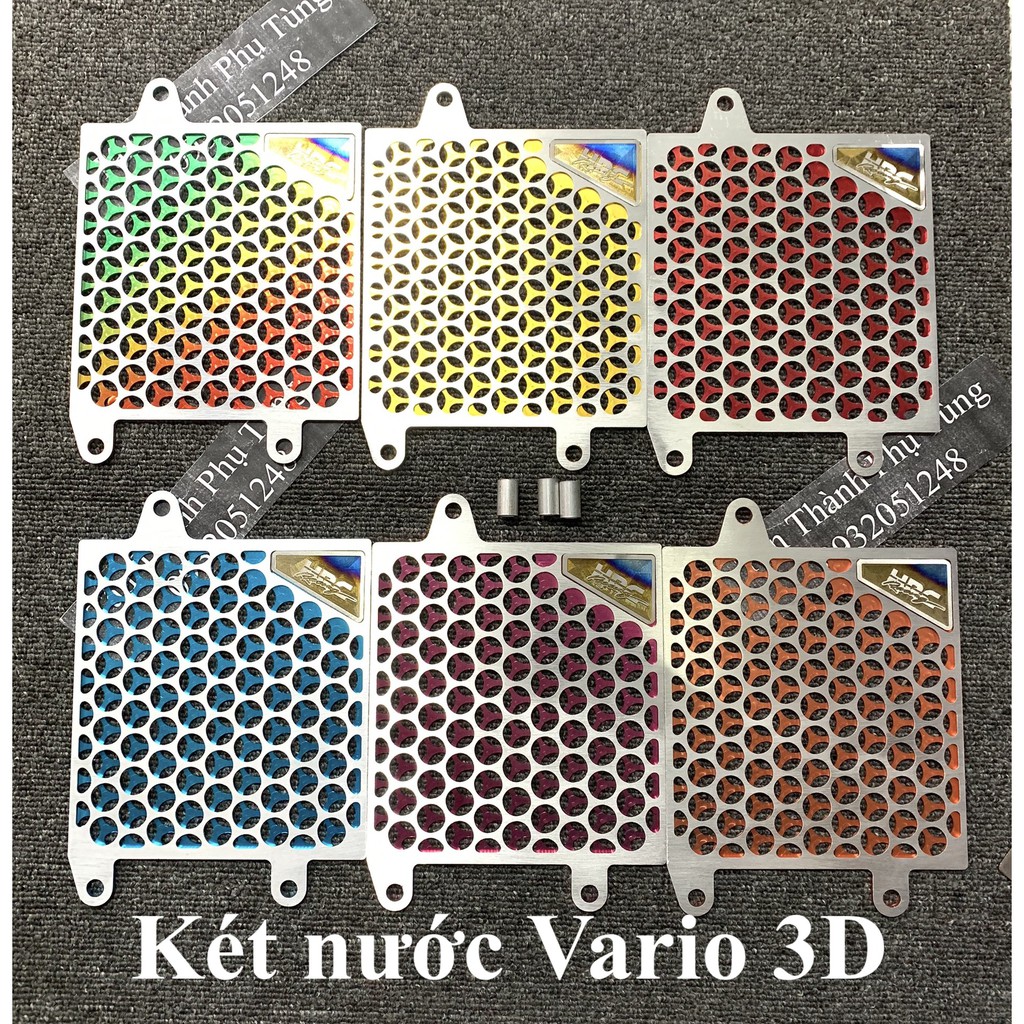 Che két nước Vario, Air Blade CNC kiểu 3D kèm tem Titan HRC mẫu mới