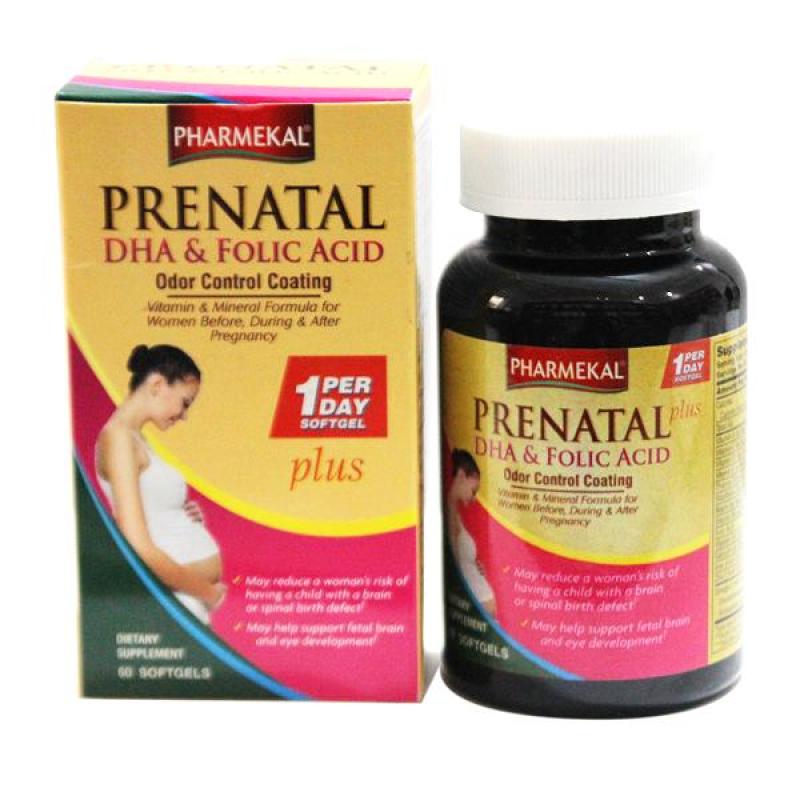 Viên Uống Bổ Sung Dinh Dưỡng Cho Bà Bầu Prenatal DHA & Folic Acid Pharmekal - 60 Viên nhập khẩu