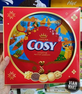 Bánh Cosy Kinh Đô hôp thiếc 378g mẫu tết 2022-bánh quy bơ kẹo kem cao cấp thumbnail