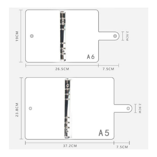 [HCM] SỔ CÒNG BINDER Hologram A5 [KÈM GIẤY + THƯỚC]