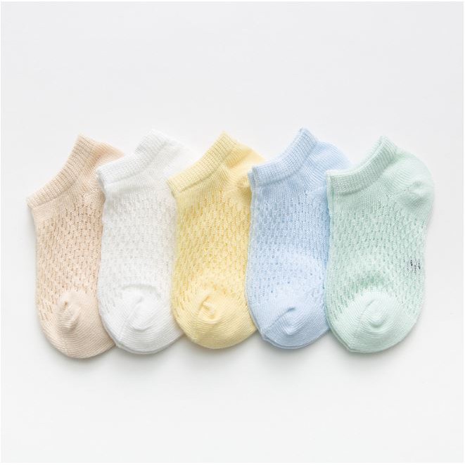 Set 5 đôi tất lưới cho bé thoáng mát