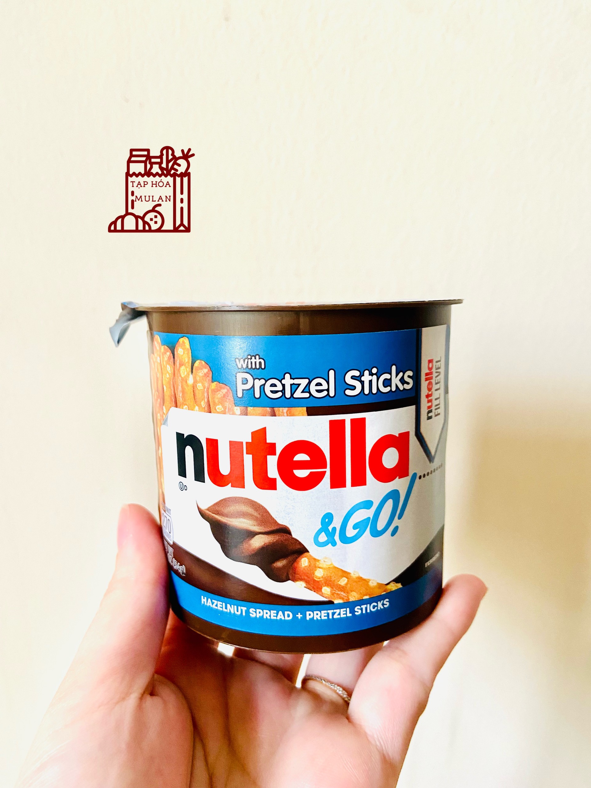 BÁNH QUE MẶN CHẤM SICULA HẠT DẺ NUTELLA - hộp lẻ 52g