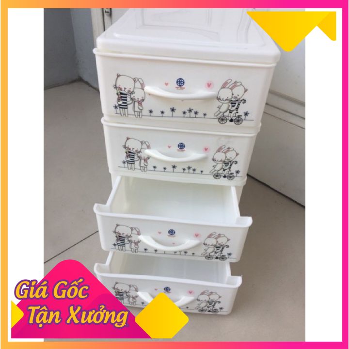 Tủ nhựa mini 4 tầng Việt Nhật