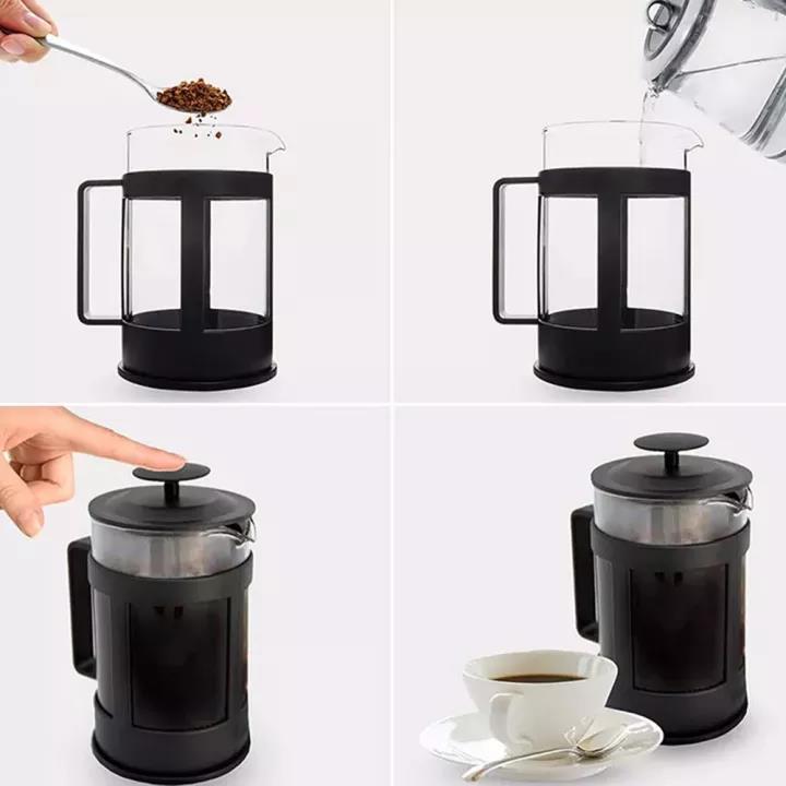 Romoss Bình pha cafe ấm trà Pha trà chuẩn kiểu Pháp Bình cafe,Bình Pha Cafe Kiểu Pháp 350ml/ 600ml - Bình pha cà phê french press - Dùng để pha trà hay cà phê theo phương pháp French press ép cà phê - Thiết kế tinh gọn, hiện đại - Chất liệu cao