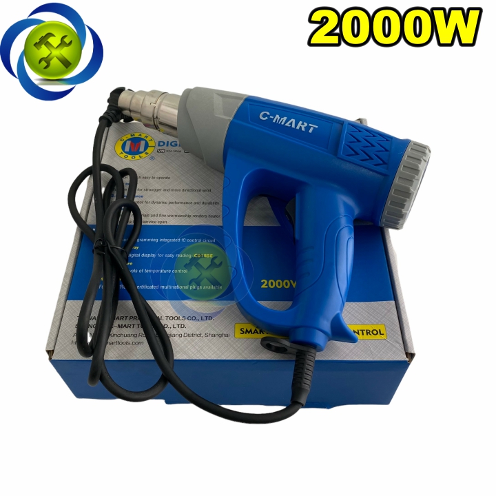 Máy thổi hơi nóng c-mart c0185 2000w màn hình hiển thị nhiệt độ