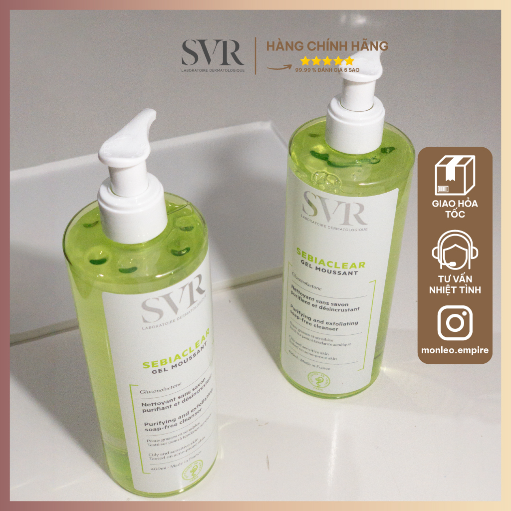 Sữa rửa mặt SVR SEBIACLEAR Gel Moussant