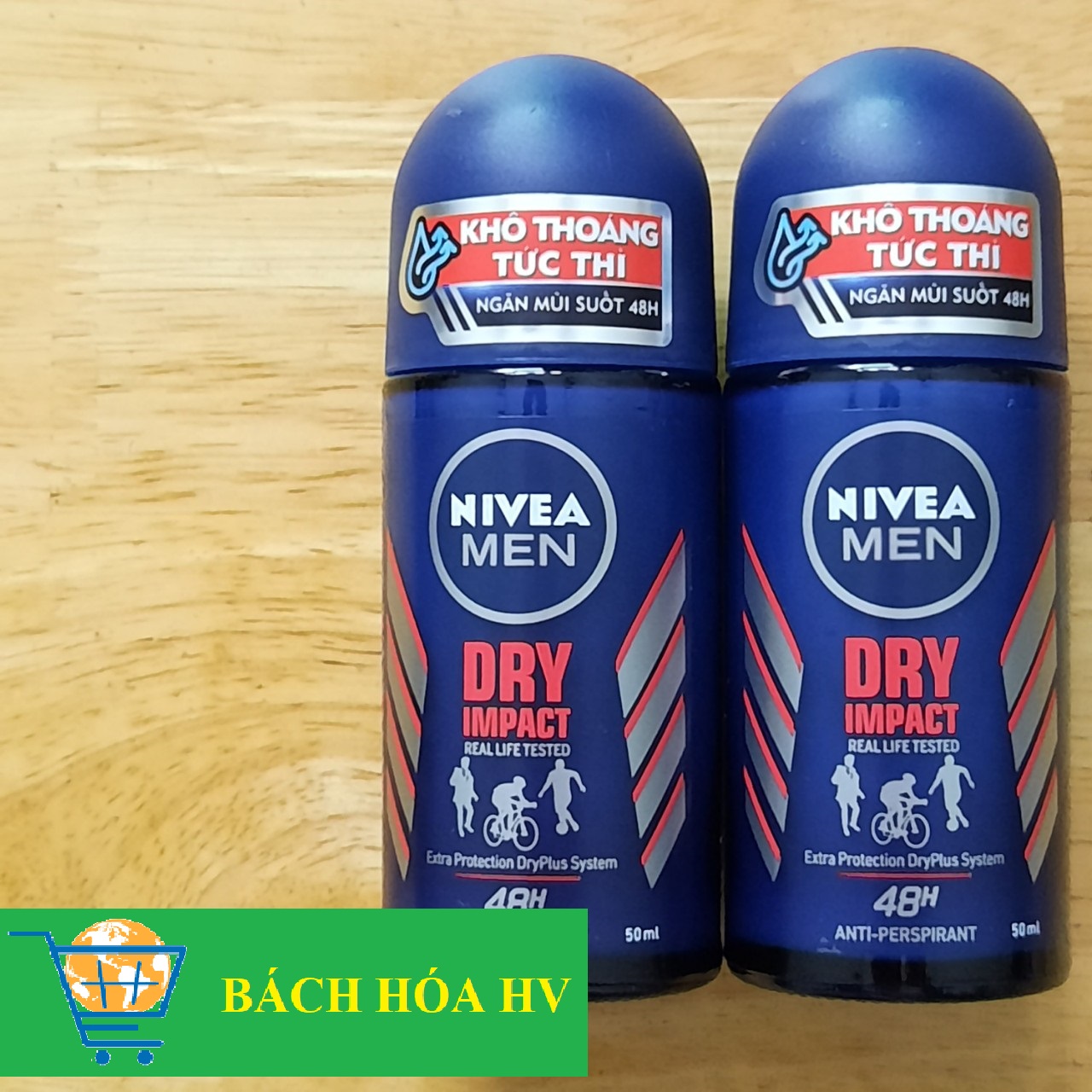 Combo 2 chai lăn Nivea (50ml x 2) đủ loại - BACH HOA HV