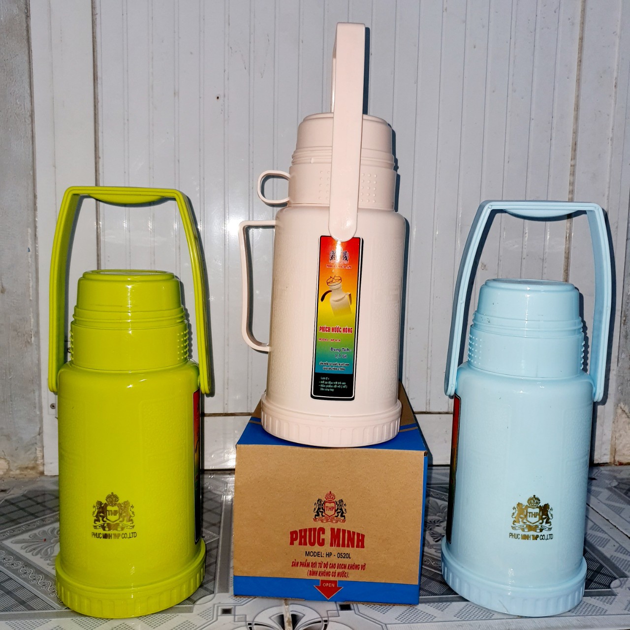 [HCM]Phích Nước Nút Gạt Joint Silicone Dung tích 1.2L