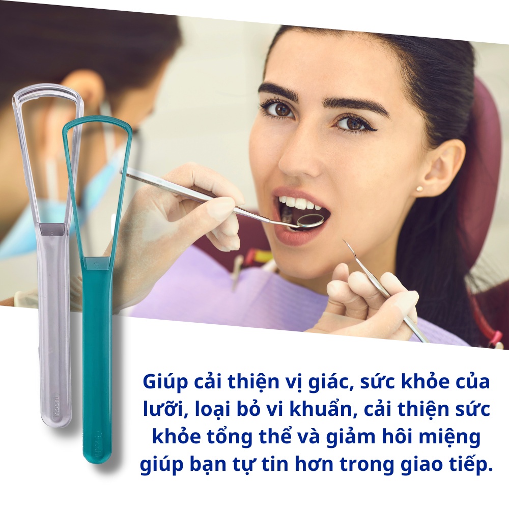 [Combo 3] Dụng cụ cạo lưỡi Okina Inochi