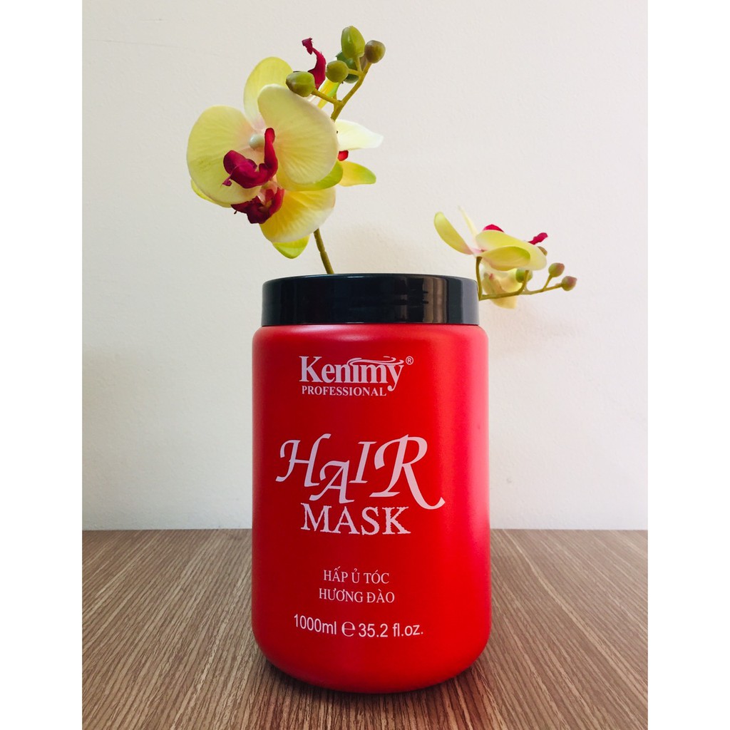 Kem ủ tóc ( Hấp dầu ) Kenimy Hair MASK đỏ - 1000ml