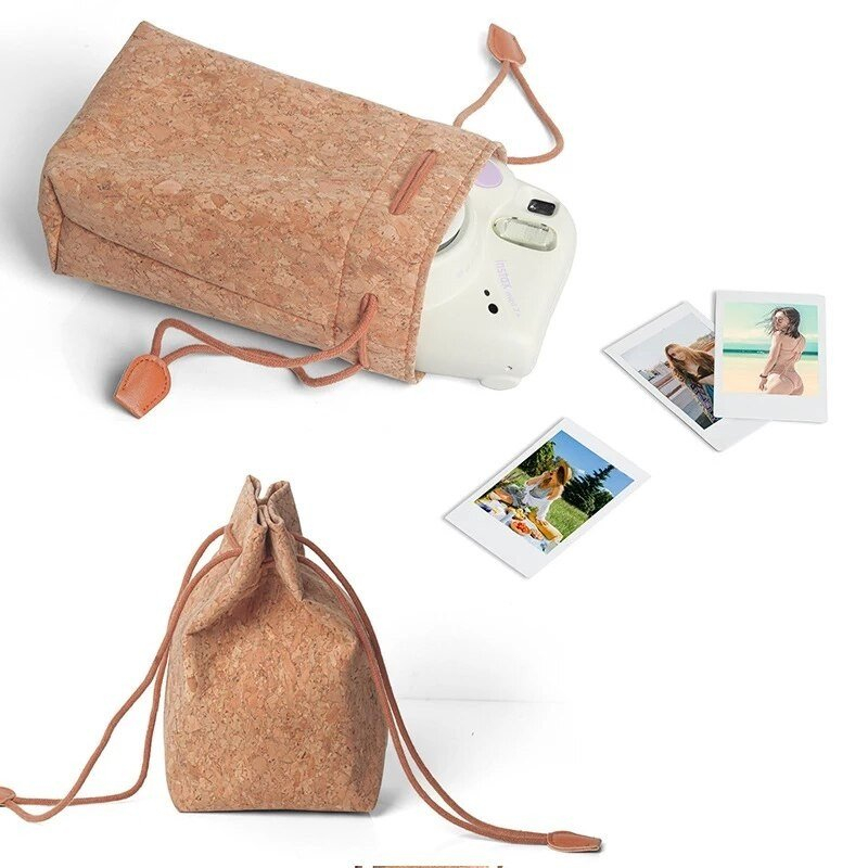 TÚI DA PU, TÚI RÚT ĐỰNG MÁY ẢNH INSTAX MINI (CAMERA BAG)