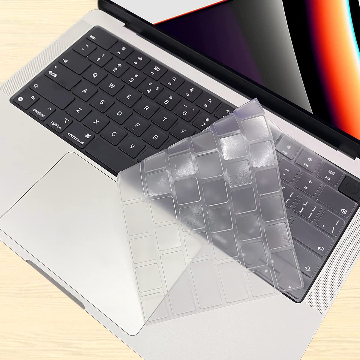 Phủ bàn phím Silicon cho Macbook Pro 14"/16" - Chip M1 M2 M3 ( năm 2021-2024 )