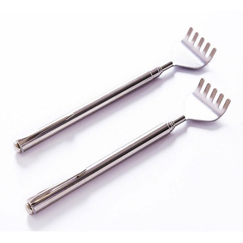 Cây gãi lưng inox kéo dài và thu gọn tiện lợi, cây gãi lưng inox kéo dài nhỏ gọn